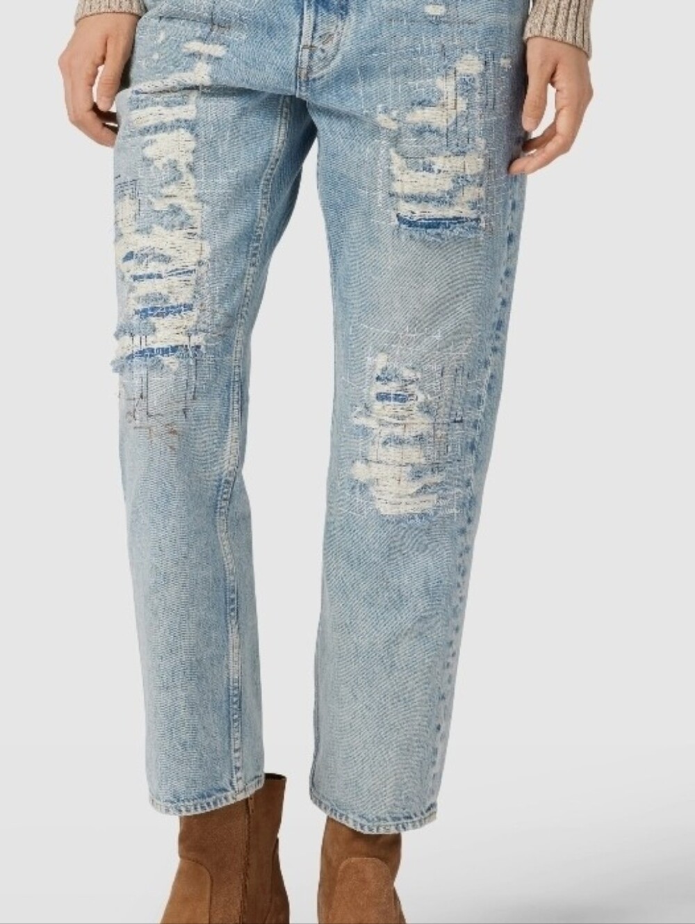 Polo ($360) Ralph Lauren Relaxed Straight Crop Jeans Size 27 NWT